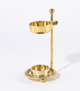 RÄUCHERSTÖVCHEN Messing höhenverstellbar dm8xH16cm