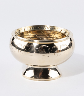RÄUCHERSCHALE Messing dm10xH7cm
