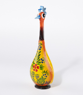 HUHN Blumen Metall 12x9xH35cm