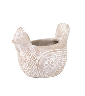 PLANZTOPF Huhn Ton, 20x13,5xH15cm