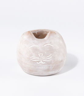 PFLANZTOPF Katze Terrakotta 10x10xH9cm