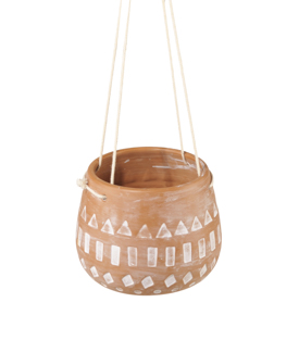 HÄNGEPFLANZTOPF Boho Terrakotta dm 14 x H 14cm