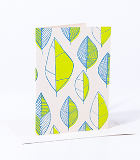 GRUSSKARTE Blätter natur 11x15cm