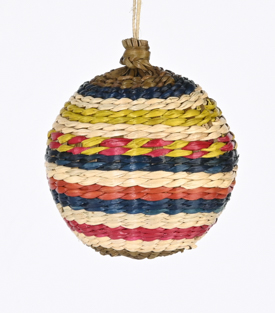 WEIHNACHTSKUGEL Pathigras Streifen dm7cm
