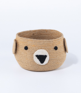 KORB Bär Jute, dm15xH12cm