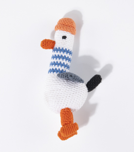 MÖWE  Baumwolle gehäkelt 10xH17cm
