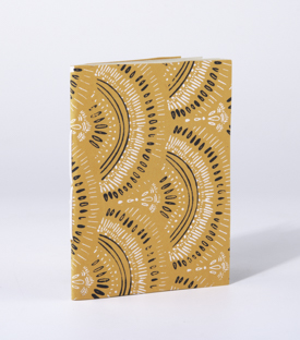 NOTIZBUCH Kreise Orange 30 Bl. Jutepapier 11x15cm