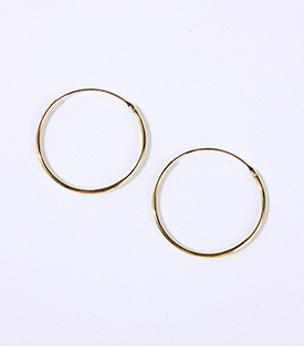 CREOLEN Klassik Messing, 18k vergoldet, dm 3cm