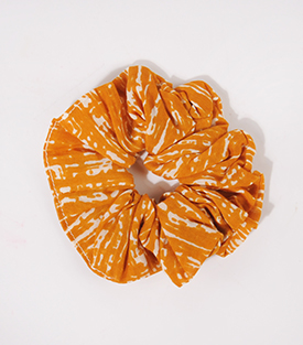 SCRUNCHIE graph. Druck senf 100% Baumwolle