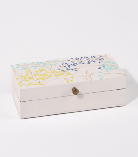HOLZDOSE Blütenzweige MDF, 20x10xH6cm