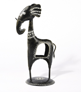 FIGUR Elefant  Eisenblech bemalt 23xH39cm