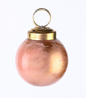 WEIHNACHTSKUGEL gold rosé Glas marmoriert dm5cm