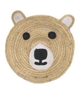Artikeldetails anzeigen TEPPICH Bär Jute Baumwolle dm60cm