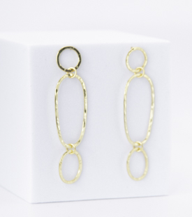 Artikeldetails anzeigen OHRRINGE Formen Messing 18k vergoldet L 7cm