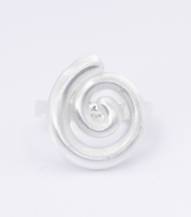 FINGERRING Spirale Messing matt one-size