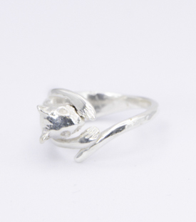 FINGERRING Eichhörnchen Messing one-size