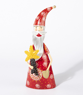 FIGUR Weihnachtsmann Eisenblech bemalt H25cm