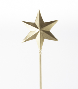 DEKOSTAB Stern gold Eisen H56cm