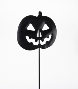 DEKOSTAB Kürbis schwarz Eisen H66cm