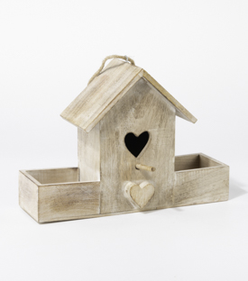 VOGELHAUS Futterstation Mangoholz B29xH20,5xT9cm