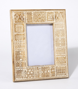 BILDERRAHMEN bemalt Mangoholz 22,5x28cm (13x18)