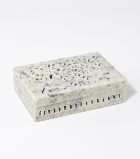 DOSE Speckstein geschnitzt Speckstein 16x11xH5cm