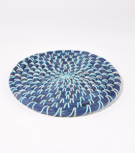 UNTERSETZER blau Kaisa-Gras m. BW dm25cm