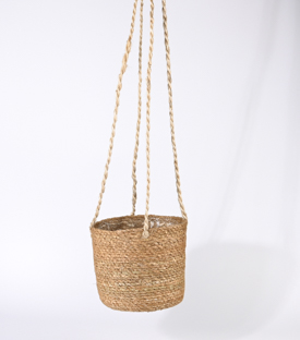HÄNGEKORB f. Pflanzen Seegras dm18xH18cm