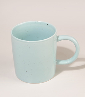 TASSE gerade L Sprenkel blau dm8xH9cm