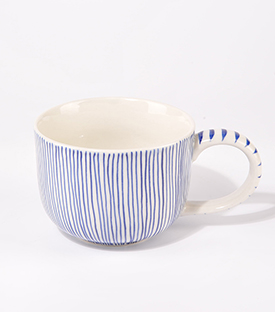 TASSE extragroß Streifen fein dm12xH9cm