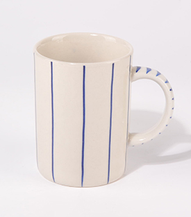 TASSE Streifen weiss ca. dm8,5xH9,5