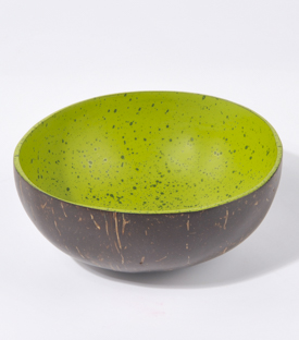 KOKOSSCHALE Spots grasgrün dm ca. 13cmxH6cm