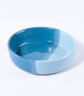SCHALE eisblau dm15,5xH4,5cm