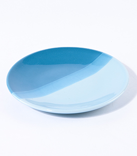 TELLER eisblau dm19xH2,5cm