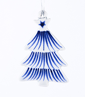 ANHÄNGER Keramikbaum bemalt, glasiert 9cm