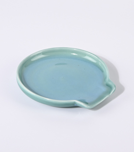 LÖFFELTELLER aquamarin 13x12xH2cm