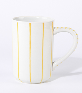 TASSE hoch Streifen dotter dm8xH12cm