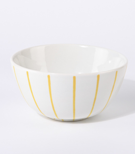 MÜSLISCHÜSSEL dotter Streifen dm14xH7cm