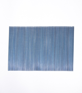 TISCHSET dunkelblau 46x33cm, Kette weiß