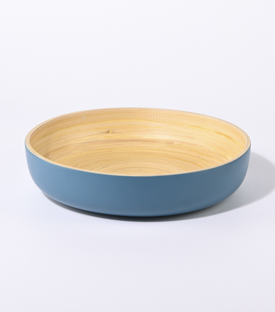 SCHÜSSEL Bambus blau dm22xH5cm