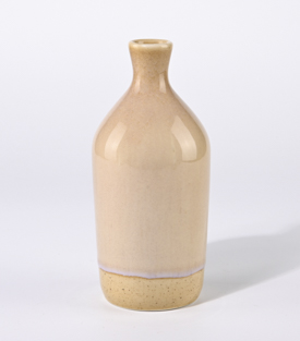 VASE lila-ocker Keramik 9xH20,5cm