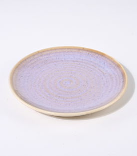 TELLER lila-ocker 19xH2,2cm