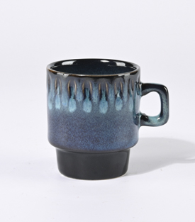 TASSE gerade jade gerillt 7xH8cm