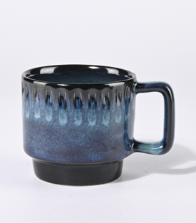 TASSE gerade jade gerillt 9,5xH8,5cm