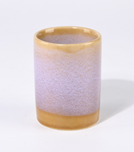 BECHER lila-ocker Keramik dm7xH9,5cm