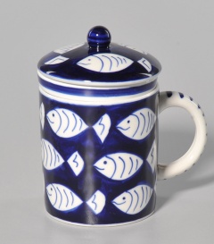 KRÄUTERTEETASSE Fischdesign  8x10cm