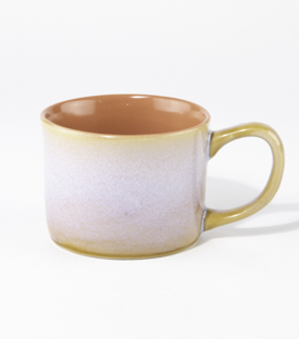 TASSE koralle-weiß 9xh7cm