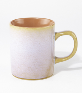 TASSE koralle-weiß hoch 8,5xh10cm