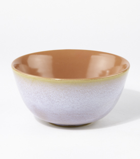  MÜSLISCHÜSSEL koralle-weiß 14xh7cm