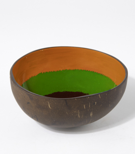 KOKOSSCHALE Streifen green ca. 13xh6cm
